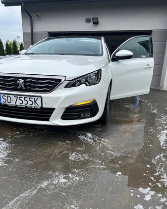 Peugeot 308 cena 58500 przebieg: 92000, rok produkcji 2019 z Nowy Targ małe 781